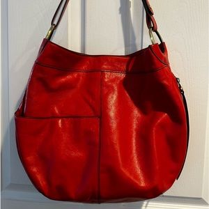 Red Hobo Shoulder Bag